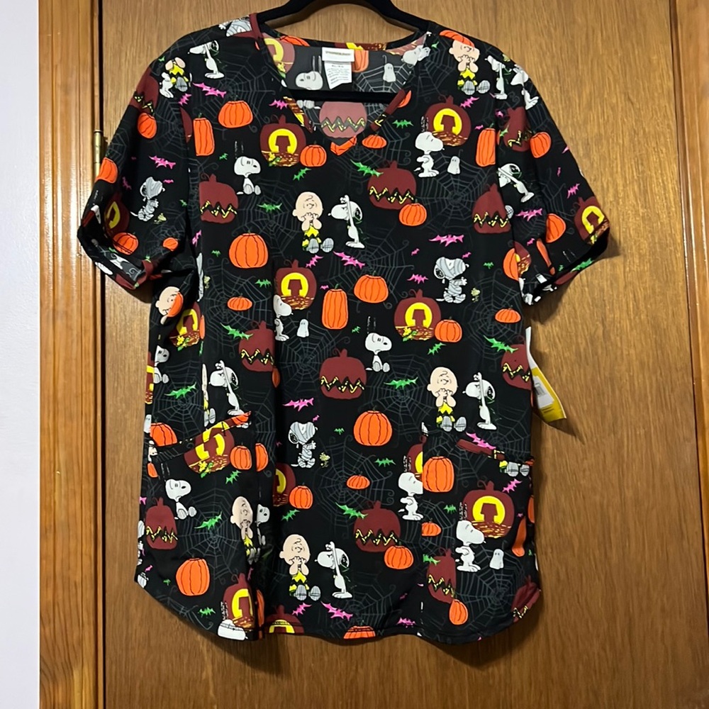 NWT Scrubstar Peanuts Scrub Top Multiple Sizes!